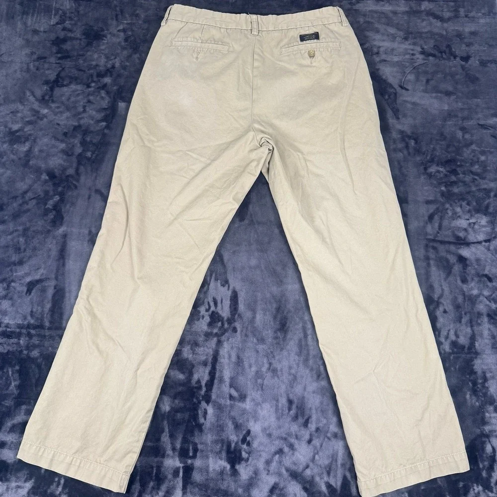 Banana Republic Chino Pants Mens 35x32 Tan Relaxed Fit Dawson Khaki Cotton